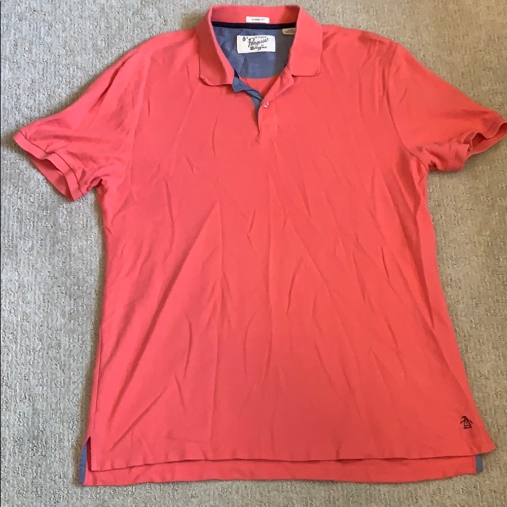 Men’s Penguin polo.